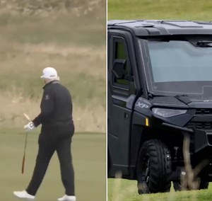 트럼프 골프 라운딩 위해… 2억 6천만 원짜리 방탄 버기 등장?
