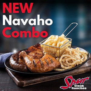 Introducing the NEW Navaho Combo at Mexico Spur! -Pork chop😎 -Quarter chicken🔥 -Wors💪 Join us with your family and friends for this #Legenday New Combo! #Navaho #Combo #TasteForLife | Mexico Spur Steak Ranch
