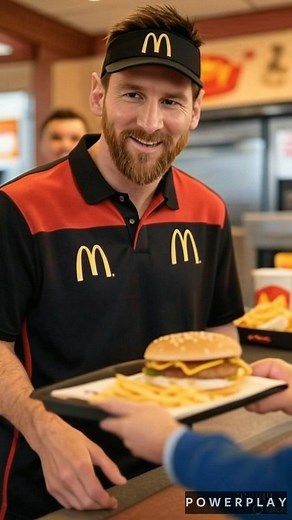 7.8K views · 86 reactions | Imagine Messi as your gym trainer, school teacher, or flipping burgers at McD's!  The GOAT in a whole new avatar — what if football wasn’t his game? ⚽ #messi #GOAT #funny #reelsviral #fypシ | Power Play | Facebook