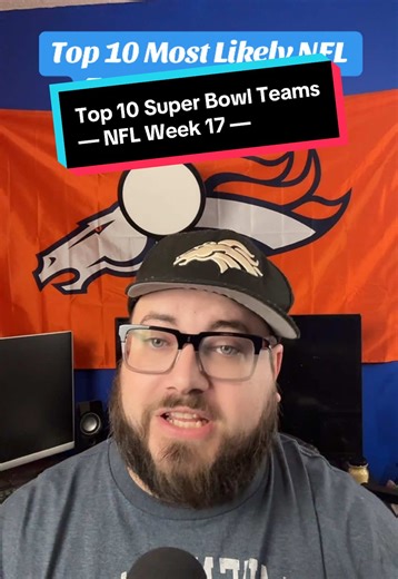 The top 10 NFL teams most likely to win the Super Bowl this season according to @Kalshi users! #acshear #nflweek17 #nflsuperbowl #nflplayoffs