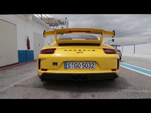 Porsche 911 GT3 991.2 Manual Gearbox Track Driving And Exhaust Noise