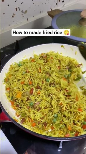 Easy Nigerian friend rice recipe 😋 #dennieskitchen #cooking #homemadefood #friedrice