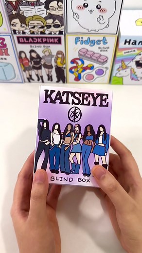 Katseye Paper Blind Box DIY: Make a Paper Squishy Fish