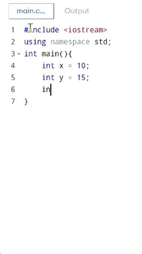 Adding two number C++ program. #programming