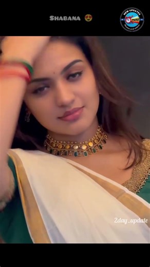 shabana shajahan at onnma look 😍#2day_update #shabhana