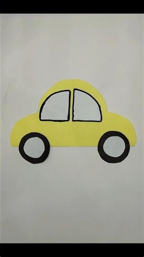 How to make easy paper Car for Kids | Nursery Car Craft #viralshort #craft #car