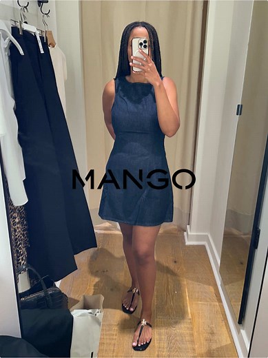 Denim Mini Dress Review from Mango – Perfect for Summer