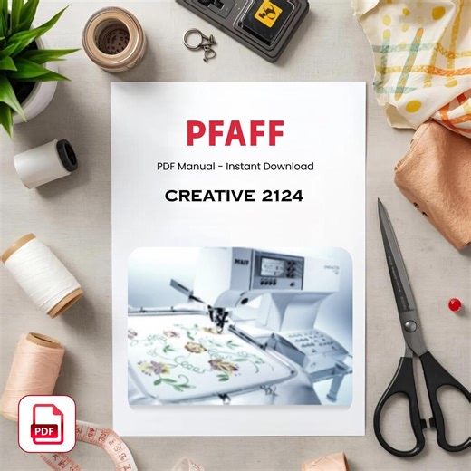 PFAFF Creative 2124 Sewing Machine Manual: Instant PDF Download - Etsy