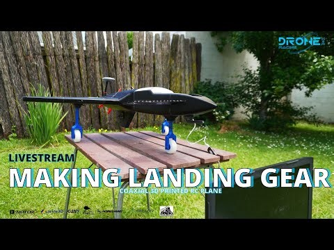 MAKING LANDING GEAR FOR COAXIAL CONCEPT RC AIRCRAFT LIVESTREAM