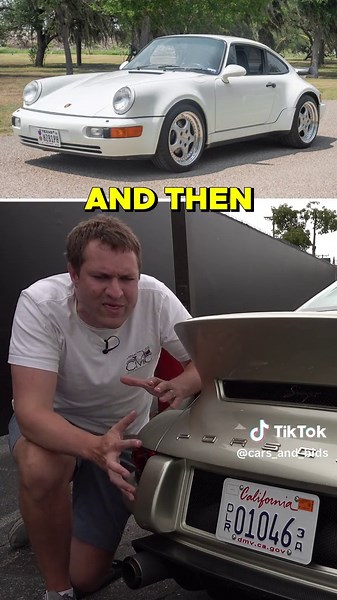 THIS… is the Singer DLS – a $2 million “Perfected” Porsche 911! ⁠⁠Go watch @dougdemuro dive into the quirks and features of the Singer and then take it for a drive!⁠ #carsandbids #dougdemuro #porsche #porsche911 #singer #singerdls #964 #luxury #cars #carsoftiktok