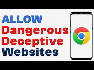 How to Turn Off Dangerous & Deceptive Websites Warning In Google Chrome