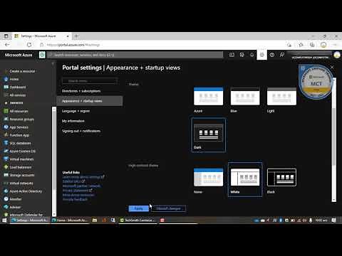 CUSTOMIZING MICROSOFT AZURE PORTAL WITH DARK THEME AND HIGH CONTRAST