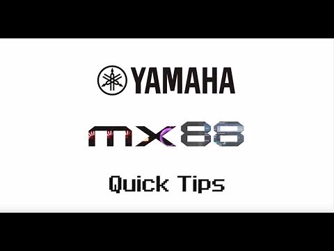 Yamaha MX88 Quick Tips | Performance Basics Part 1.