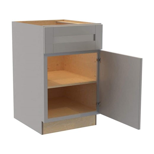 Reviews for Home Decorators Collection Washington 21 in. W x 24 in. D x 34.5 in. H Plywood Assembled Base in Veiled Gray with 1-Shelf Soft Close | Pg 1 - The Home Depot