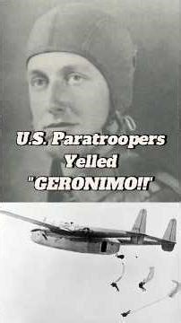 Why US Soldiers Shouted "GERONIMO!"