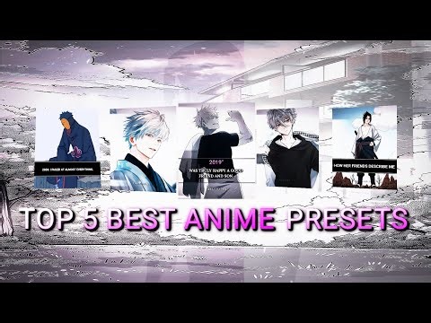 Top 5 Best Anime Presets ✨🥀| [XML File + QR CODE] | Alight Motion ➡️📱