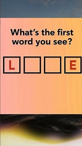What’s the First Word You See? 👀 Personality Test Puzzle #shorts