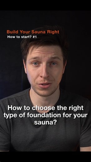 Home Made Sauna - Outdoor Sauna Plans & Construction on Instagram: "In the first part, we will talk about the location and surroundings where you want to build your sauna. Some aspects may seem quite obvious, but they can be overlooked when planning the construction. 🔶️ How to choose the right type of foundation for a sauna? The ground type will determine the most suitable foundation type. You will need to research the proper foundation type for the site where you plan to build. If you are buil