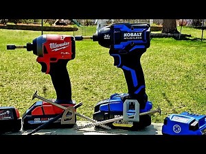 "New" Kobalt XTR 24V VS Milwaukee Fuel Gen # 3 Impact driver Comparison !!!!