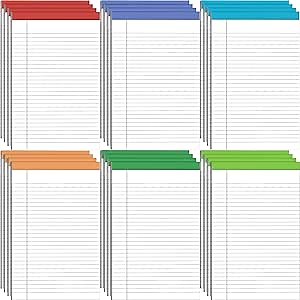 Colarr 24 Pack Legal Pads Note Pads Lined Notepad 50 Sheets Wide Ruled Writing Pads for School College Office Business (8.5 x 11 Inches)