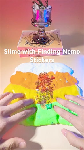 Satisfying Color Slime with Finding Nemo Stickers | Relaxing ASMR #diyslime #slimeasmr #findingnemo
