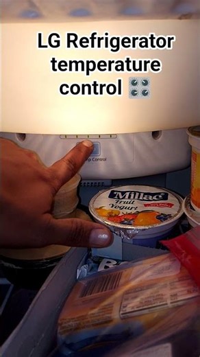 how to control 🎛️ LG Refrigerator temperature #howtofix #repairing #lg #refrigerator #shorts #fridge