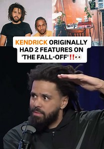 #JCole reveals #KendrickLamar had 2 features on earlier versions of his latest album 'The Fall-Off'‼️💿 Y'all think we're ever getting those songs⁉️ 🎥 @talkwithflee | @REVOLT #Cole #Dreamville #ColeWorld
