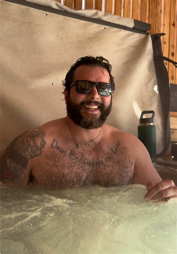 Mountain air hits different when the hot tub’s this warm. 🏔️♨️#blowthisupforme #trending #zyxcba #viraltiktok #fyp