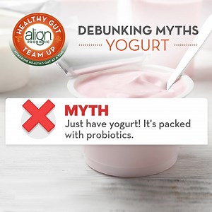 You can always get your daily dose of probiotics with a morning yogurt, right? Wrong! Many yogurts don’t contain probiotics and have not been proven to help with healthy digestion. | Align Probiotic