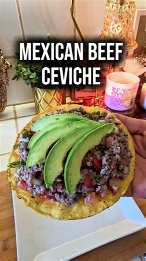 Mexican Beef Ceviche (Carne Apache) #ceviche #mexicanfood #foodshorts