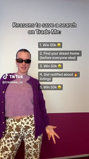 Save a Search on Trade Me and Win 50k! 🤑
