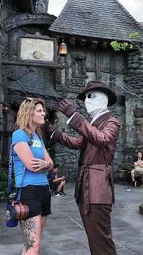 Meeting the Invisible Man at Epic! You Have to See This... or Not! #epicuniverse #universalstudios