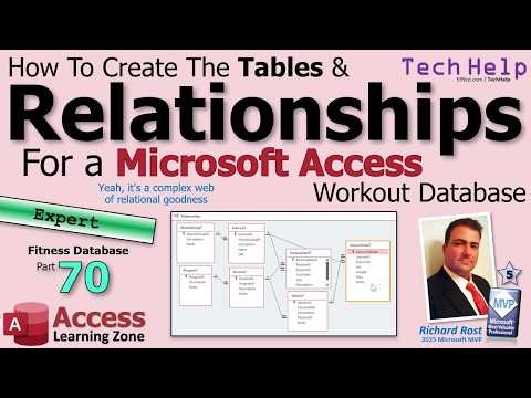 How To Create The Tables & Relationships For A Microsoft Access Workout Database - Fitness #70