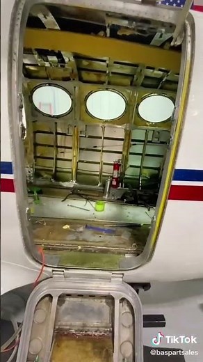 Salvaged Cessna 414 In The Hangar | BAS Part Sales | Aircraft Salvage