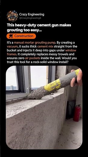 Filling Gaps With Manual Grout Pumps