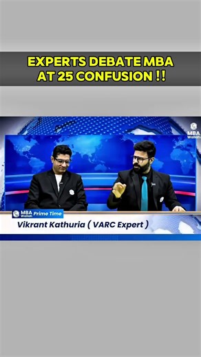 Experts Debate MBA at 25 Confusion 💯||#mba #mbawallah #pw #physicswallah #expert #faculty #yt#shorts