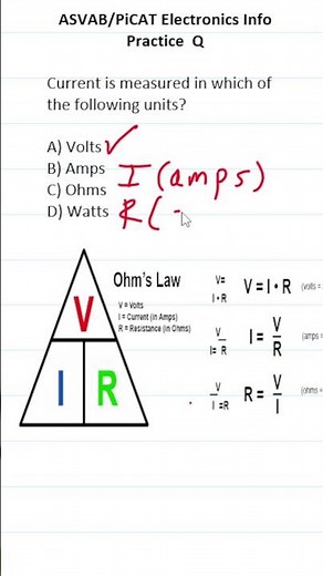 ASVAB/PiCAT Electronics Information Practice Test Question #acetheasvab with #grammarhero