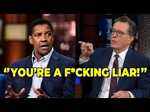 Title:Denzel Washington Walks Off Stephen Colbert’s Show After Heated Clash