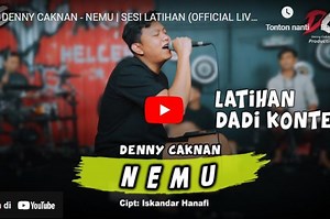 Lirik Lagu Nemu – Denny Caknan, Matur suwon Gusti pun maringu sing gemati - Sonora.id