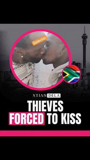 Xtian Dela™ on Instagram: "🚨🇿🇦 4 Thieves Forced to Kiss as Punishment: JOHANNESBURG, SOUTH AFRICA: Four thieves, all men aged 19 to 25, were caught stealing electronics from a shop in Soweto, Johannesburg, on May 15, 2025. A mob of angry locals forced them to kiss each other as punishment before police arrived. The incident, recorded on video, went viral with over 1.5 million TikTok views. Mob justice is common in South Africa due to mistrust in police, with hundreds if not thousands of vigil