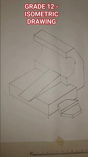 EGD GRADE 12- Isometric drawing #egd #diy #art #drawing #education #sketch
