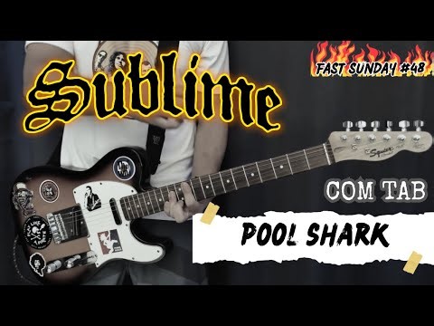 Sublime - Pool Shark (Guitar Cover + TAB on Screen) - Fast Sunday #48