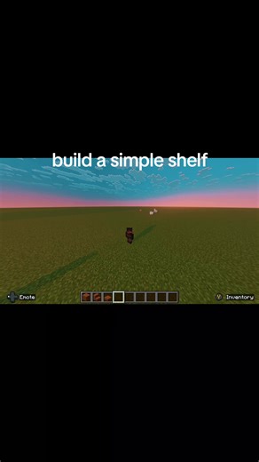Simple Minecraft Shelf Build Tutorial
