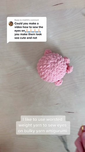 Reply to @mle613 #howto #amigurumitutorial #crochettiktok #minitutorial #handsewing #yarntok #quicktutorial✨ #fypシ