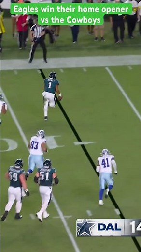 Eagles vs Cowboys highlights: Hurts leads Philly to opening night win #shorts #football #highlights