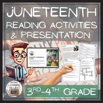 Juneteenth Close Reading Passage & Comprehension Activities | 3rd–4th Grade