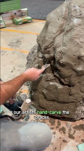 How to Build Artificial Rock That Looks INSANELY Realistic! #fauxrock #concreteart