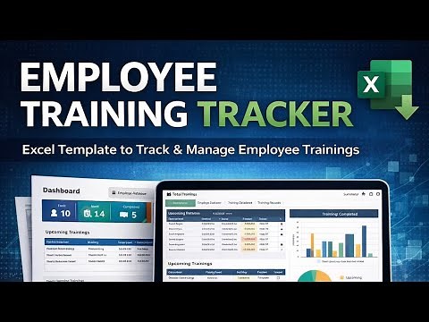 Employee Training Tracker | Training tracker | excel