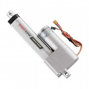 Heavy-Duty Linear Servo (Position Control, 12-24V, 225lb Thrust, 0.3"/sec, 4" Stroke)