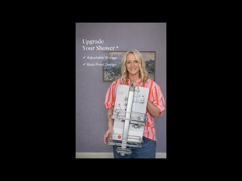 Adjustable shower caddy